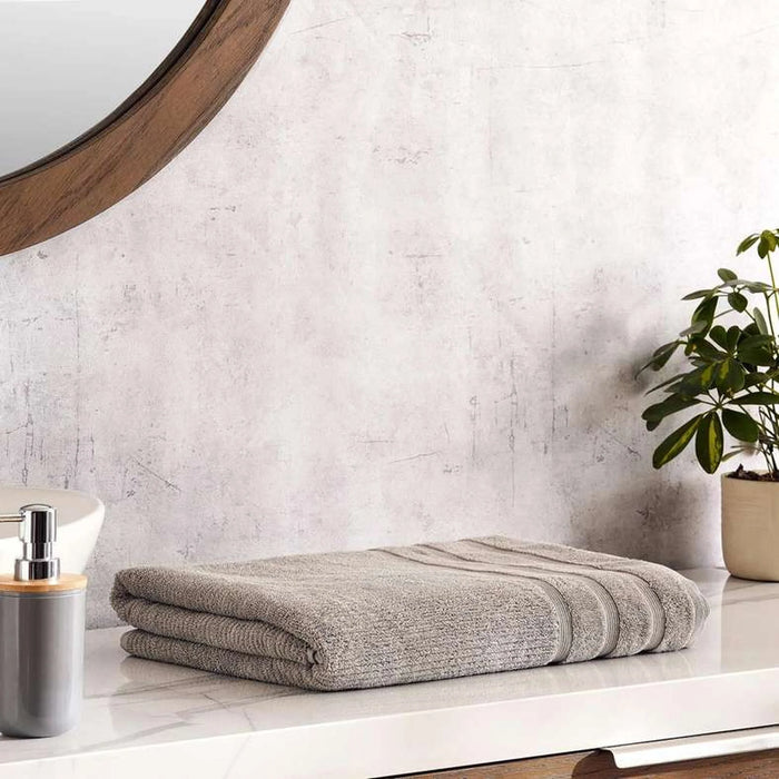 Chicago Textured 650 Gsm Bath Sheet 90X150 Cm-Frost Grey