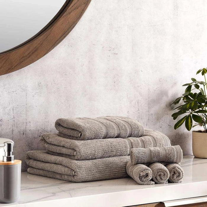 Chicago Textured 650 Gsm Bath Sheet 90X150 Cm-Frost Grey