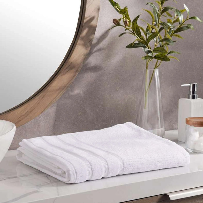 Chicago Textured 650 Gsm Bath Sheet 90X150 Cm-White