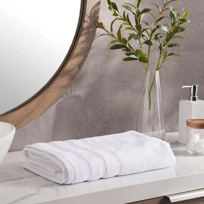Chicago Textured 650 Gsm Bath Towel 70X140 Cm-White