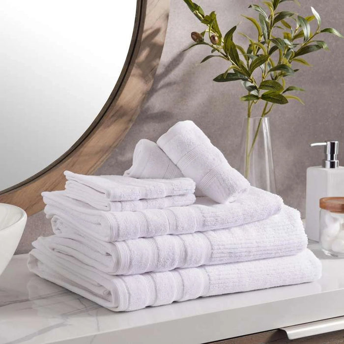 Chicago Textured 650 Gsm Bath Towel 70X140 Cm-White