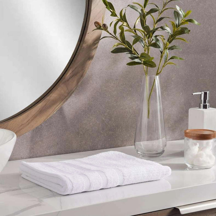 Chicago Textured 650 Gsm Hand Towel -White Pan Home