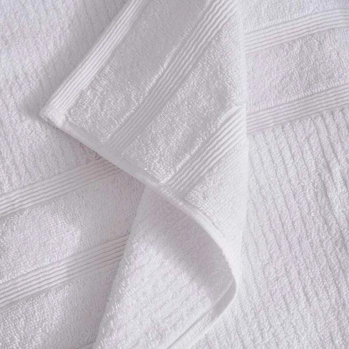 Chicago Textured 650 Gsm Hand Towel -White Pan Home