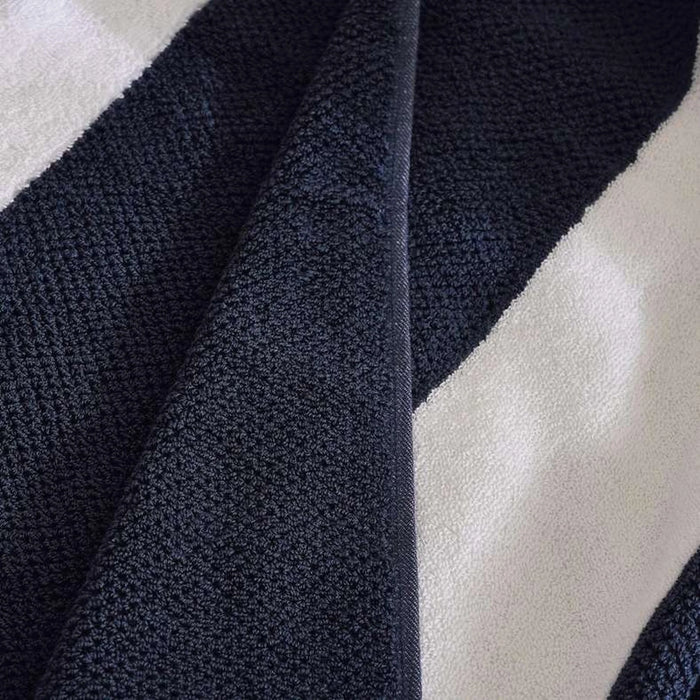 Chicago Textured Stripe 650 Gsm Bath Towel 70X140 Cm-Ocean