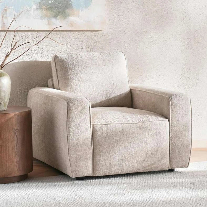 Chillthrone Single  Seater Sofa - Beige Pan Home
