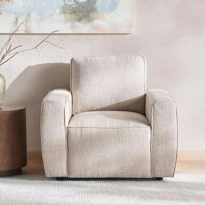 Chillthrone Single  Seater Sofa - Beige Pan Home