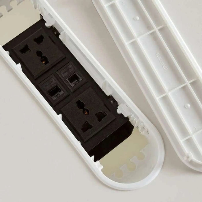 Chimira Office Desk With Side Cabinet Melamine - White