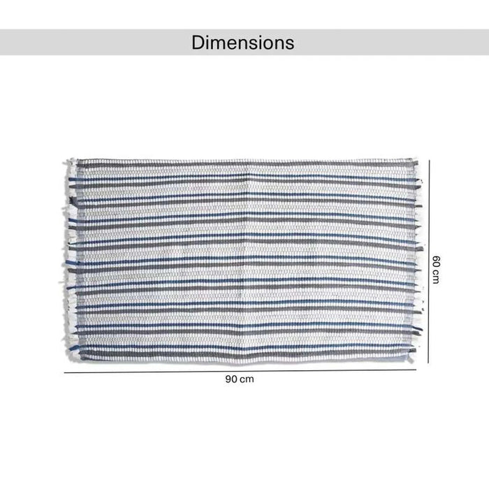 Chindi Stripe Dhurrie 60X100Cm - Assorted Pan Home