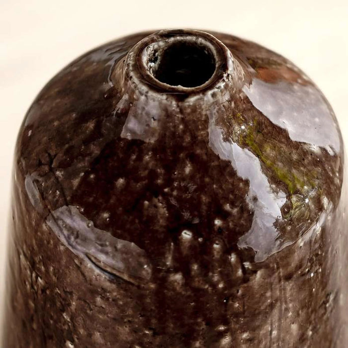 Chisel Stoneware Vase 22X22X47Cm - Brown