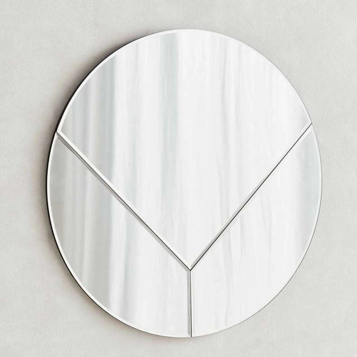 Chuck Wall Mirror Dia 55Cm - Silver Pan Home