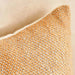 Chunky Linen Handwoven Downfeel Filled Cushion With Wooden Buttons 50X50Cm - Ochre Pan Home