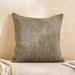 Chunky Linen Handwoven Downfeel Filled Cushion With Wooden Buttons 50X50Cm - Petrol Pan Home