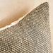 Chunky Linen Handwoven Downfeel Filled Cushion With Wooden Buttons 50X50Cm - Petrol Pan Home