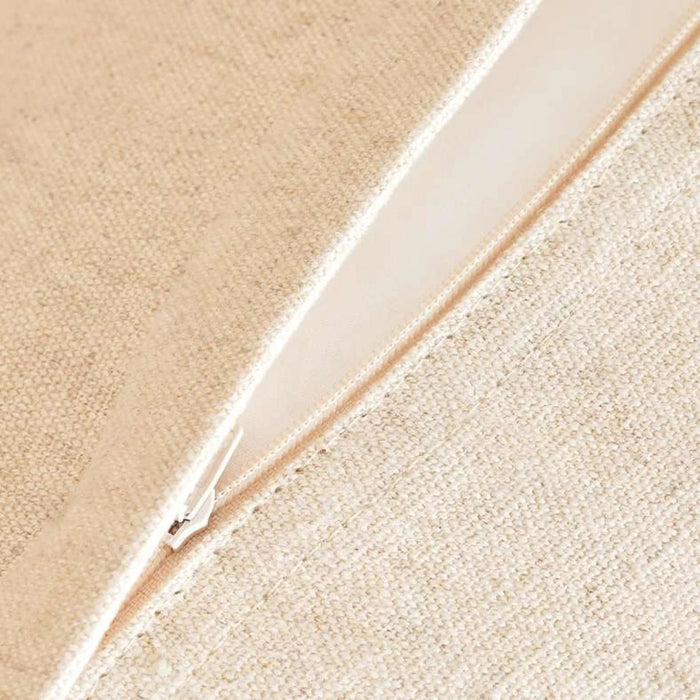 Chunky Linen Oblong Tasseled Down Feel Filled Cushion 30X50Cm - Ochre Pan Home