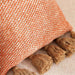 Chunky Linen Oblong Tasseled Down Feel Filled Cushion 30X50Cm - Rust Pan Home