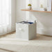 Chyna Bamboo Storage Basket With Handle 28X28X29Cm -White Pan Home