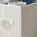 Chyna Bamboo Storage Basket With Handle 28X28X29Cm -White Pan Home