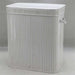 Chyna Foldable Bamboo Laundry Hamper  With Handle 52X32X60Cm - White Pan Home