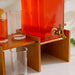 Ciano 5-Piece Drink Dispenser Set With Wooden Stand 4L - Clear Pan Home