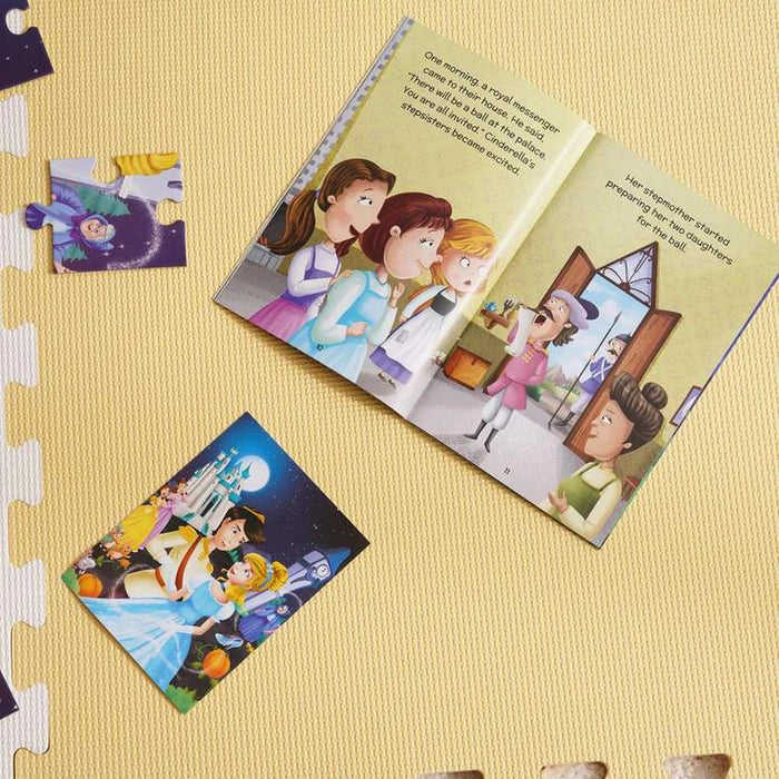 Cinderella 30-Piece Puzzle And Story Book Pan Home