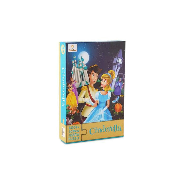 Cinderella 30-Piece Puzzle And Story Book Pan Home