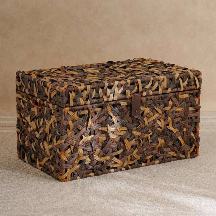 Cinta Metal And Plastic Rattan Trunk 69X41X38Cm - Brown Pan Home
