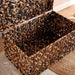 Cinta  Metal And Plastic Rattan Trunk 79X48X43Cm - Brown Pan Home