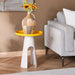 Clancy End Table Metal Large Pan Home