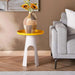 Clancy End Table Metal Large Pan Home