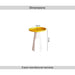 Clancy End Table Metal Large Pan Home