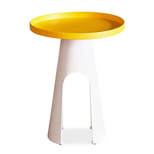 Clancy End Table Metal Large Pan Home