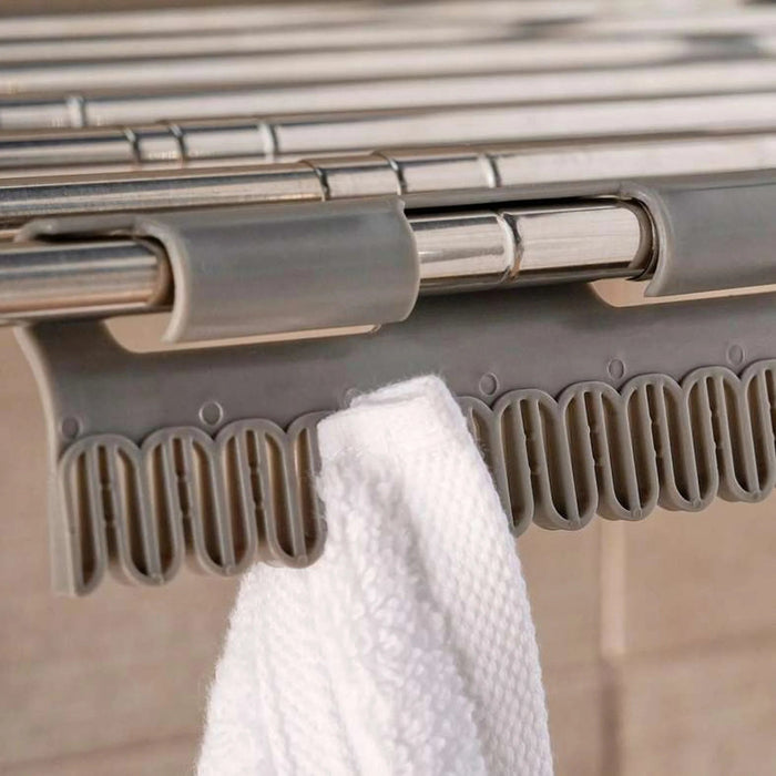 Clarke Portable And Extendable Cloth Dryer 104X38X19Cm-Grey Pan Home