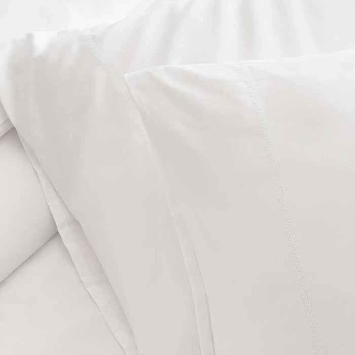Classic Egyptian 3-Piece  400Tc Queen Duvet Cover Set 200X200Cm - White