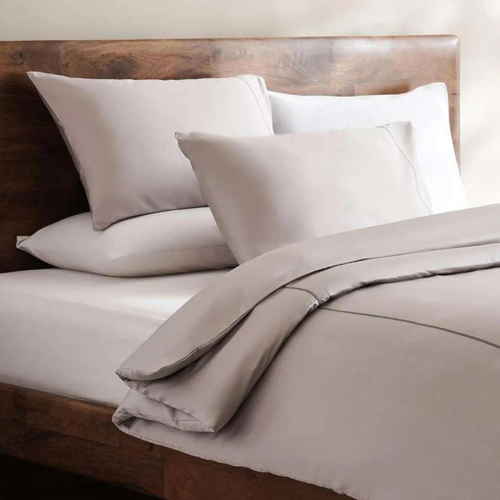 Classic Egyptian 3-Piece 400Tc Super King Duvet Cover Set 260X220Cm - Vapour Pan Home