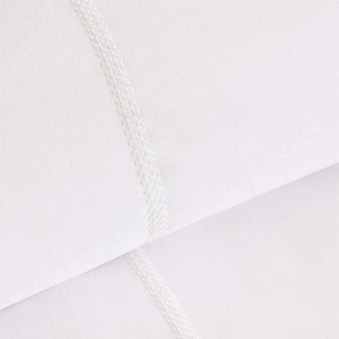 Classic Egyptian 3-Piece 400Tc Super King Duvet Cover Set 260X220Cm - White Pan Home
