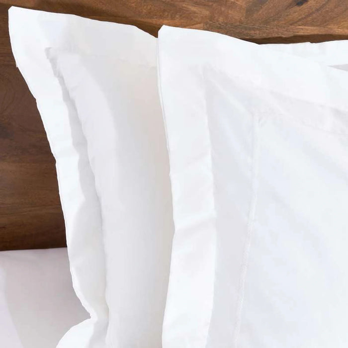 Classic Egyptian 400Tc 2-Piece Oxford Pillowcase Set 50X75+5Cm - White