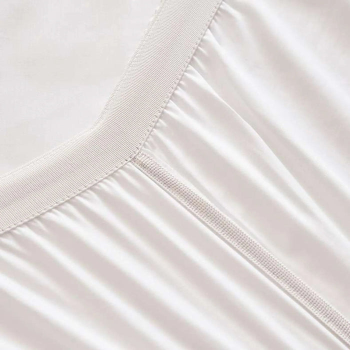 Classic Egyptian 400Tc King Fitted Sheet 180X200+33Cm - White Pan Home