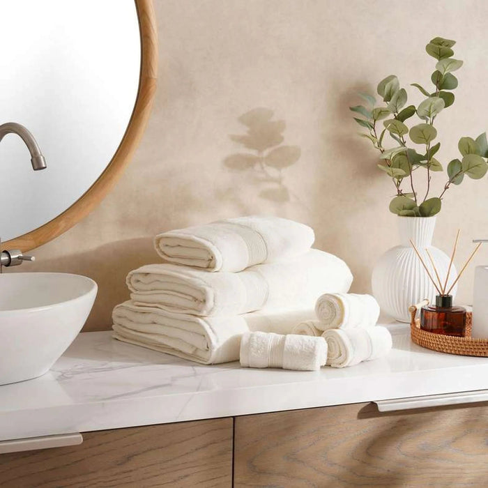 Classic Zero Twist 600 Gsm 4Pk Fingertip Towel 30X30 Cm-Cream Pan Home