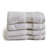 Classic Zero Twist 600 Gsm 4Pk Fingertip Towel 30X30 Cm-White Pan Home