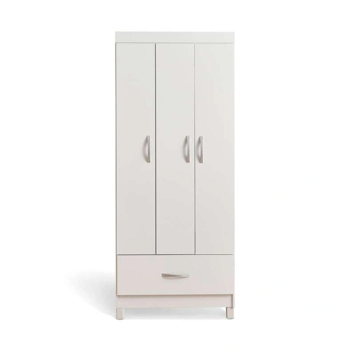 Clean 3 Door Wardrobe With 1 Drawers
