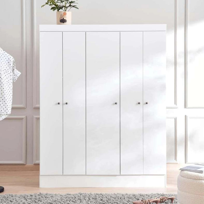 Clean 5 Door Wardrobe