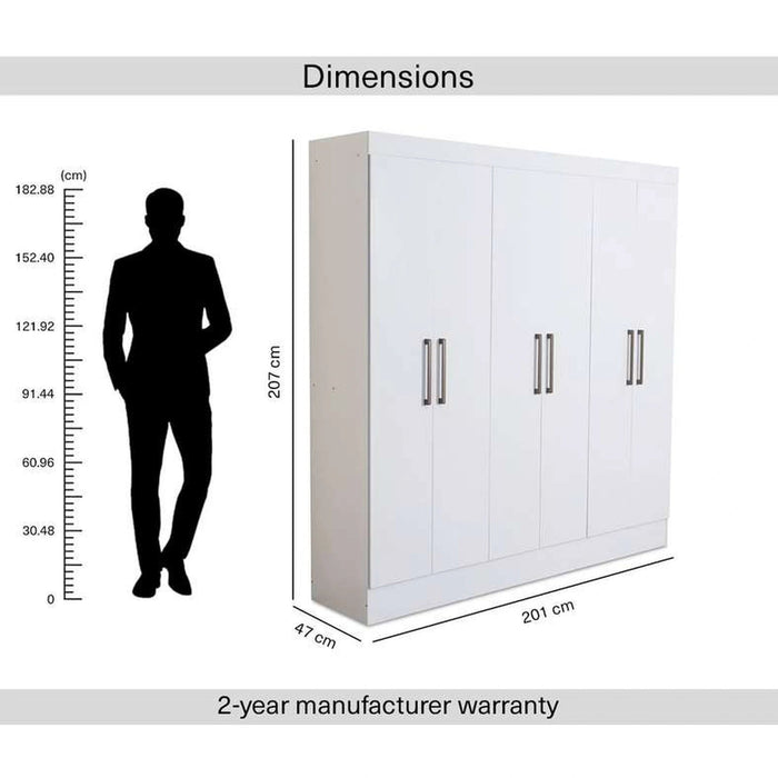 Clean 6 Door Wardrobe Pan Home