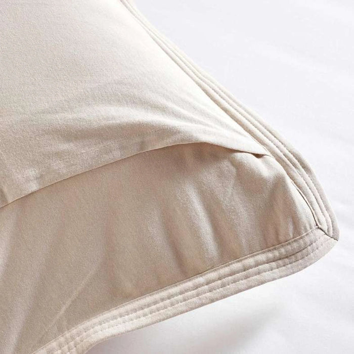 Cloud Comfort Quilted Premium Jersey 3-Piece Bedspread Set 220X240Cm - Beige