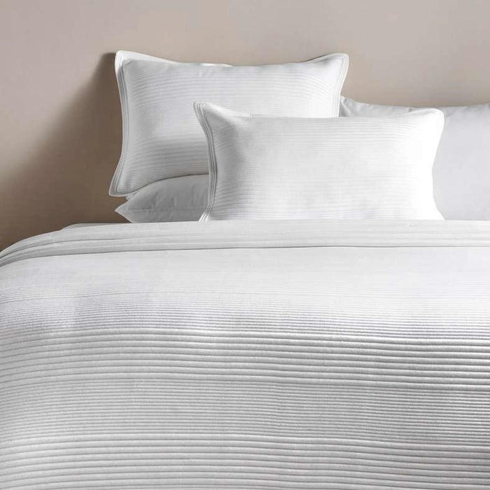 Cloud Comfort Quilted Premium Jersey 3-Piece Bedspread Set  220X240Cm - White