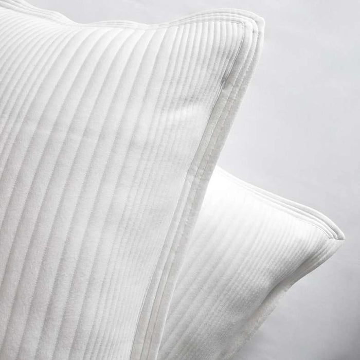 Cloud Comfort Quilted Premium Jersey 3-Piece Bedspread Set  220X240Cm - White