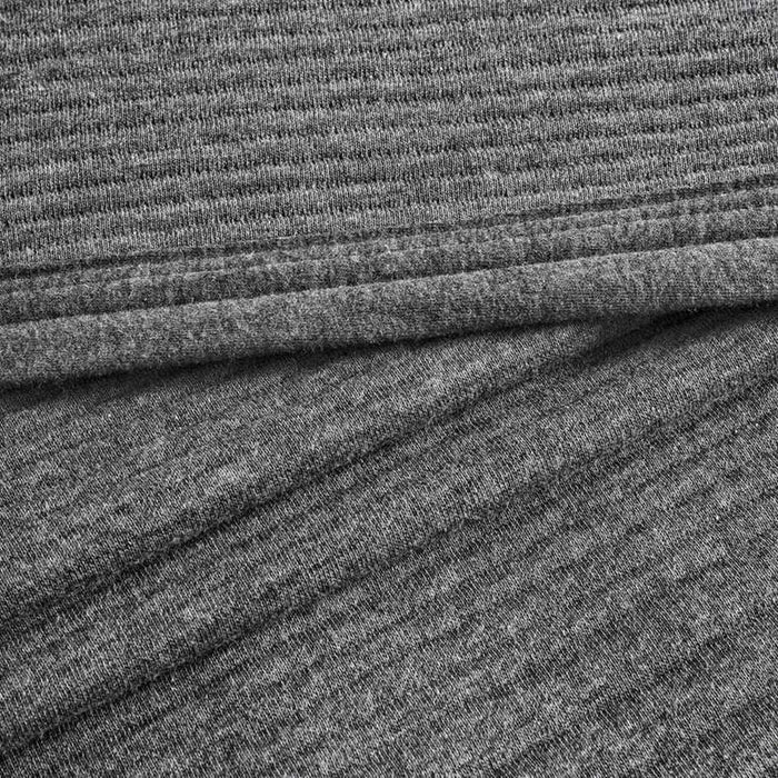 Cloud Melange Quilted Premium Jersey 3-Piece Bedspread Set 220X240Cm - Anthracite