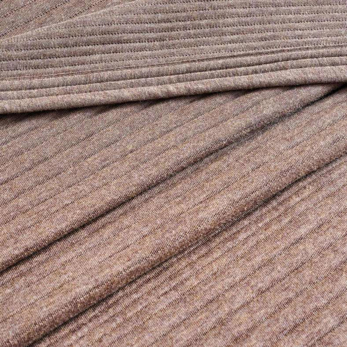 Cloud Melange Quilted Premium Jersey 3-Piece Bedspread Set  220X240Cm - Taupe