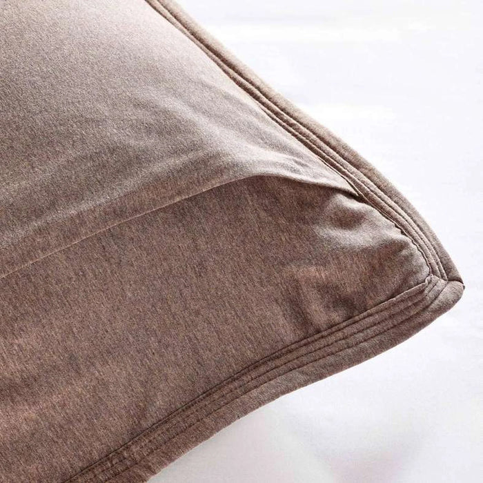 Cloud Melange Quilted Premium Jersey 3-Piece Bedspread Set  220X240Cm - Taupe