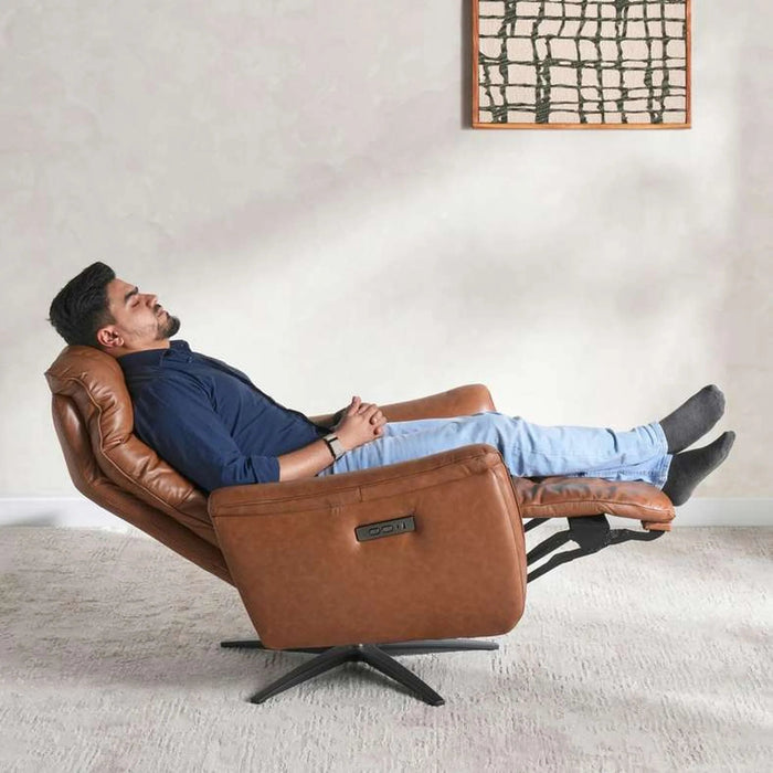 Cloudlet Single Seater  Recliner (Electric) Brown Pan Home