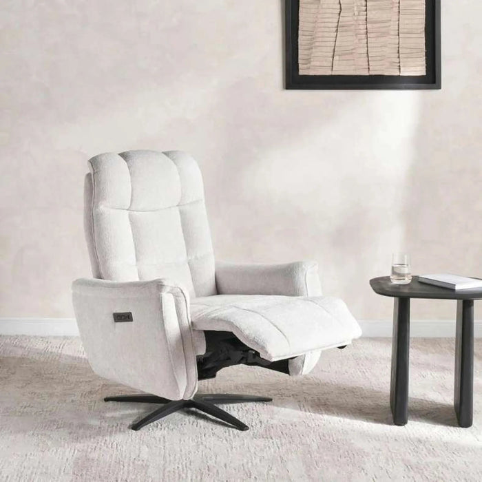 Cloudlet Single Seater  Recliner  (Electric) Off White Pan Home